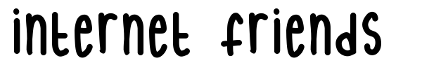 Internet Friends font preview